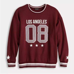 Juniors' Harper & Ivy Los Angeles Crewneck Sweatshirt Size Large
